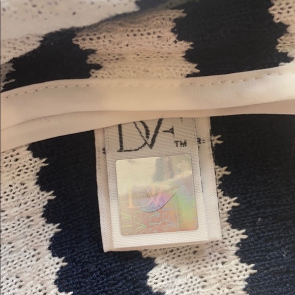 Diane Von Furstenberg Giselle Striped Top Size 4 - Picture 7 of 7